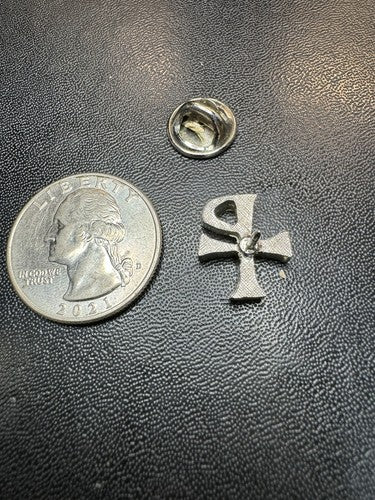 Very Nice Chi Rho Lapel Hat Tie Pin Badge Christian Chi-Rho Symbol Brooch