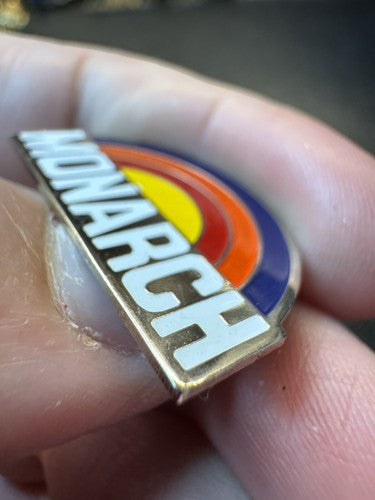 MONARCH Rainbow Ski Pin Badge COLORADO Skiing Resort Souvenir Travel Lapel