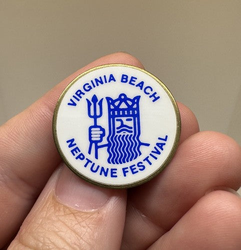 Vintage Virginia Beach Neptune Festival Lapel Pin