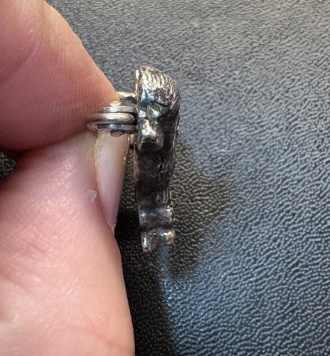 925 Sterling Silver Marcasite Sparkle Small Poodle Dog Pin Brooch Pendant