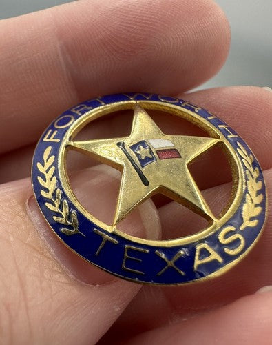 Fort Worth Texas Souvenir Lapel Pin - Very Nice!