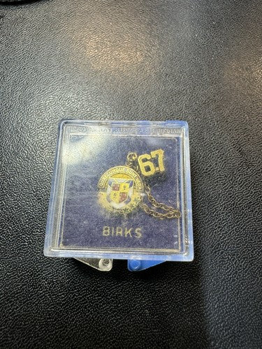 Vintage St Francis Xavier University Gold Filled Lapel Pin in Original Box Birks