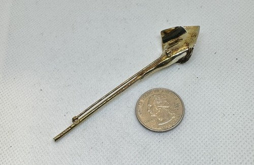 Vtg Zolotas Gold Tone Calla Lily Brooch Flower