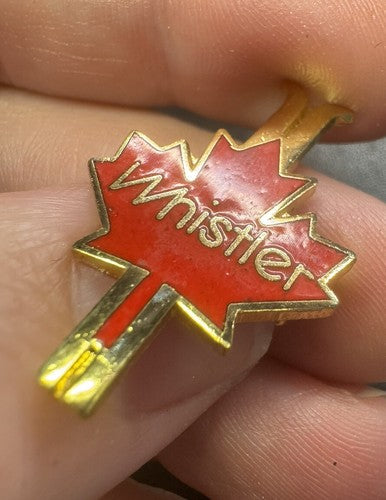 Whistler The Mountain Ski Badge Pin British Columbia Canada Unique