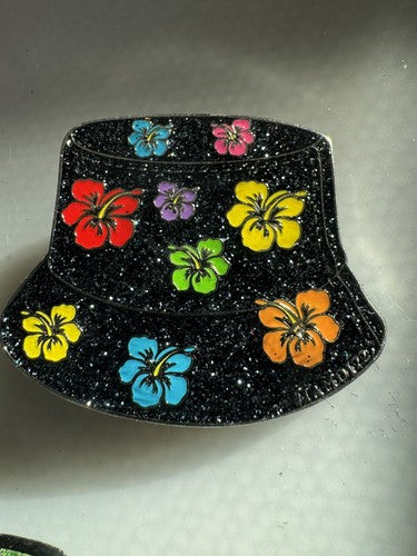 3x 2022 Destination Imagination DI Trading Pin Glitter Bucket Hats Lapel Pins