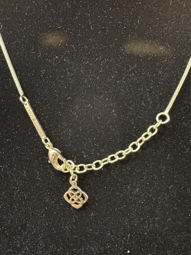 Kendra Scott Mara Tess Vintage Necklace Drusy Gold Tone