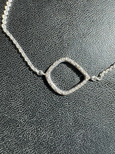 Monica Vinader Riva Diamond Kite Bracelet - Sterling Silver - $298