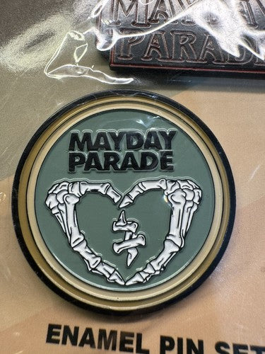 MAYDAY PARADE Is An Emotion 3 Piece Enamel Pins - Excellent!