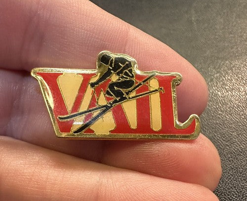 Vail Colorado Ski Resort Skier Jumping Ski Pin