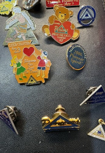 Lot of Telephone Pioneers Of America Lapel Hat Jacket Pins State Chapters