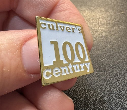 Culver's Frozen Custard Restaurant Day One Logo Lapel Pin 100 Century