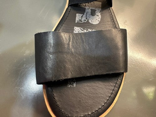 Sorel Womens Black Leather Elastic Gladiator Sandals Size US 10.5