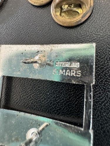 WW2 US Army Officer Captain Bars Matched Set Sterling Marked S. MARS