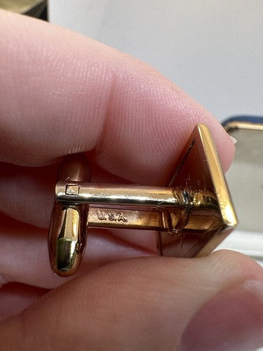 Shriners Vintage HICKOK Cuff Links & Tie Bar Clip Masonic NEW OLD STOCK IN BOX