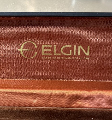 Elgin Retro Men Watch Box from the 80's Rare - Excellent Condition