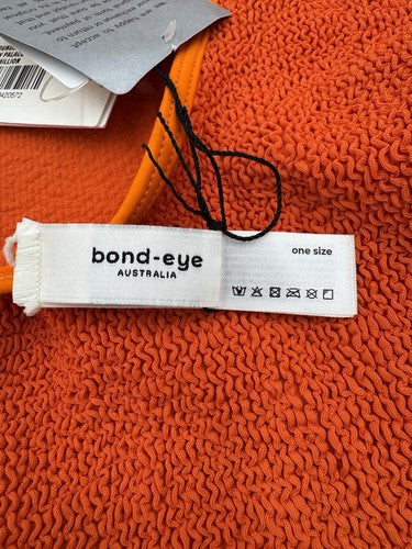 NWT BOND-EYE Palace One Piece Swimsuit Womens One Size Orange Vermillion