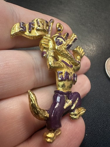 Vintage San Francisco State College University Gators Pendant Charm SFSC SFSU