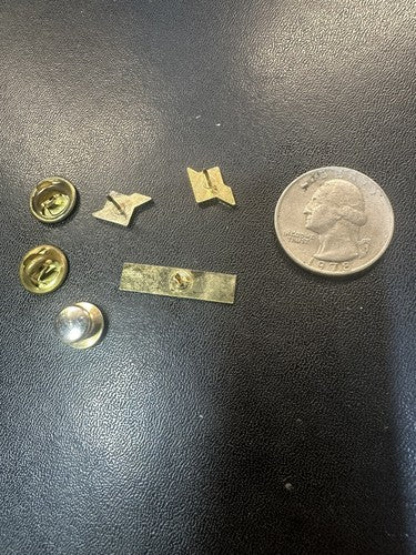 Vintage Lot/3 US Sprint Logo Gold Tone Service Lapel Pins Telecom Telephone