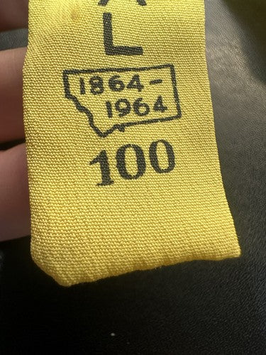 RARE Montana Territorial Centennial Statehood Jubilee 1964 Western Bow Tie 8”