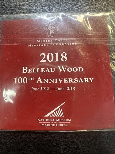 US Marine Corps Belleau Wood 100th Anniversary Challenge Coin USMC June 2018