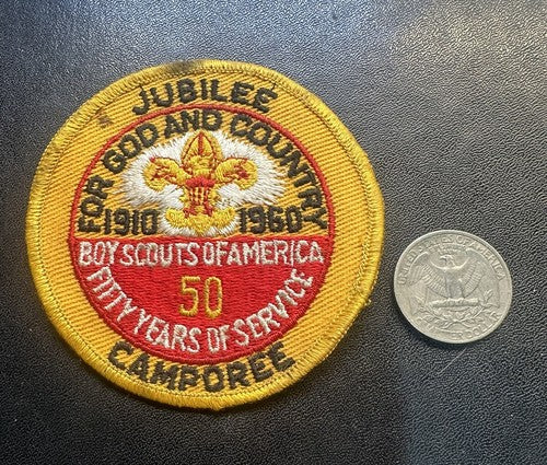 1960 Boy Scout Jubilee Camporee Patch