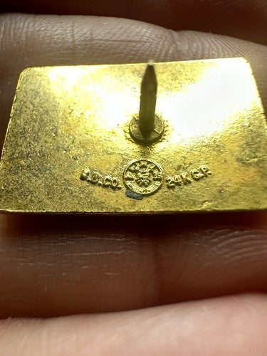 Vintage American Red Cross Babysitter Lapel Pin 24k Gold Plate