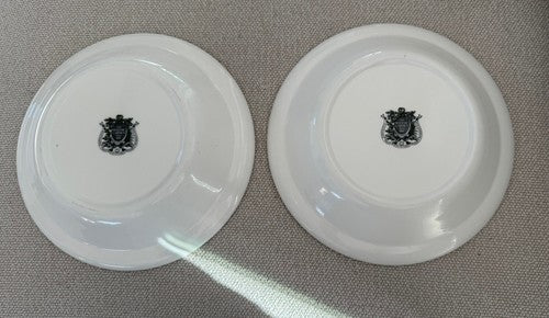 Portmeirion Botanic Garden Porcelain 8.5” Rim Soup/Pasta Bowls Set of 2