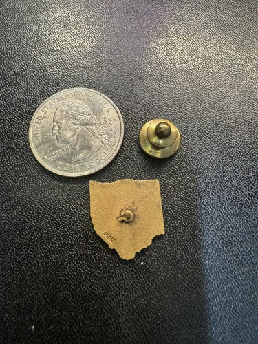 The Great Seal State of Ohio Lapel Pin 10 Year Service Pin 1/20th Gold Filled