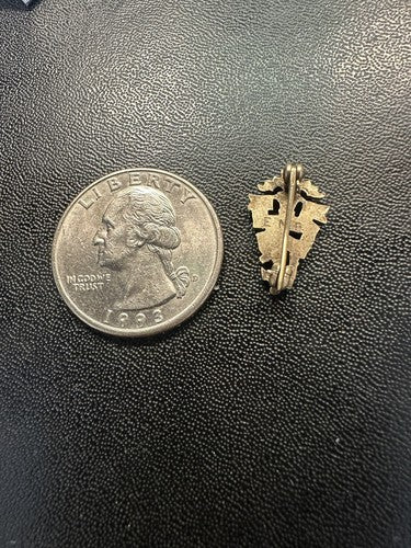 Vintage Rhode Island Honor Society Lapel Pin Anchor Engraved Likely Gold Fill
