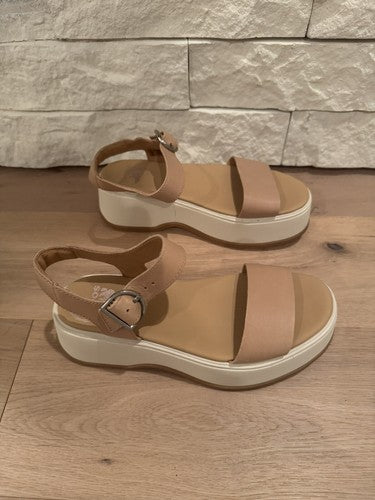 Sorel 2069731 Beige Day Spring Ankle Strap Sandal Women’s Size 6