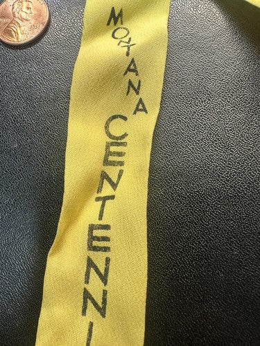 RARE Montana Territorial Centennial Statehood Jubilee 1964 Western Bow Tie 8”
