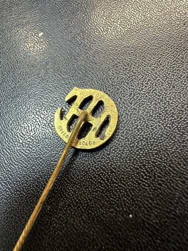 Antique International Harvester Company Brass Stick Pin IHC Advertising Childs