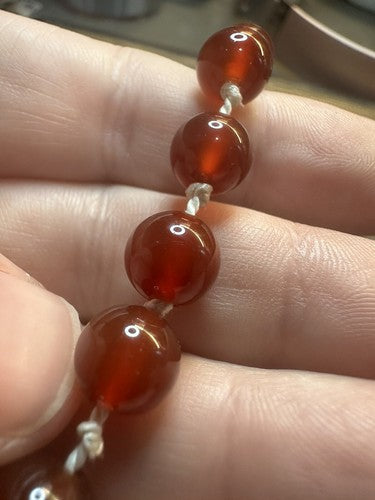 108 Bead Rainbow Amethyst Rose Quartz Lapis Carnelian Necklace Knotted Mala .925
