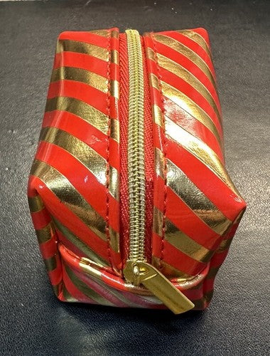 Pinch Provisions Holiday Winter Travel Kit - 8 pcs Set Striped Bag Christmas