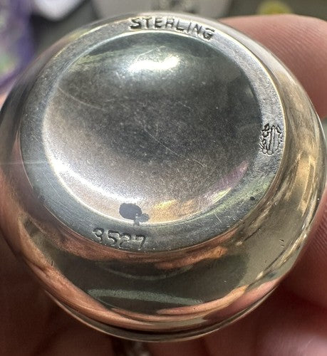 Sterling Watson COMMONWEALTH INDIVIDUAL SALT CELLAR and SALT SPOON 2" No Mono