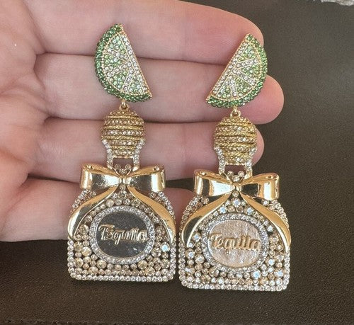 Baublebar Tequila Bottle Dangle Earrings NEW HOT SHOT EARRINGS