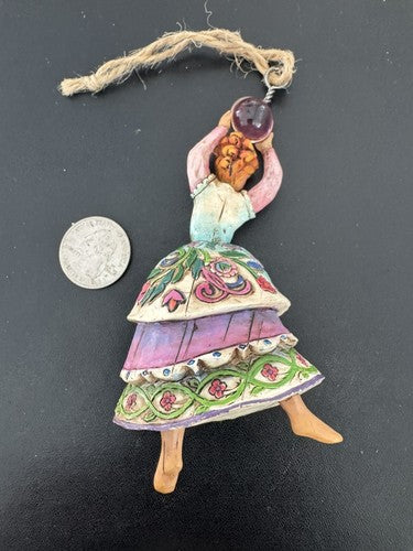 LADY DANCING ONLY Jim Shore Heartwood Creek 12 Days of Christmas Ornament ladies