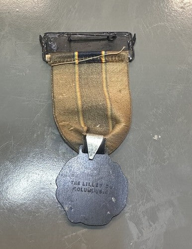 1931 AMERICAN LEGION 13th Annual Convention, Dept of Indiana BRASS WATCH FOB IN
