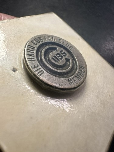 Vintage DIE-HARD CUB FAN CLUB MEMBER PIN Fine Pewter Collectable