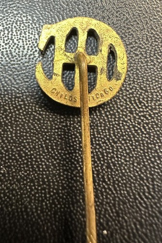 Antique International Harvester Company Brass Stick Pin IHC Advertising Childs