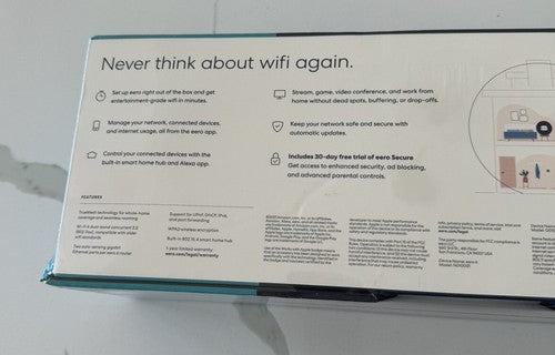 eero 6 Dual-Band Mesh Wi-Fi 6 System, 3-pack, White - Factory Sealed - NEW!