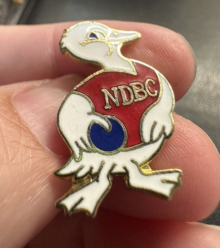 Vintage National Duckpin Bowling Congress NDBC Lapel Pin Duck