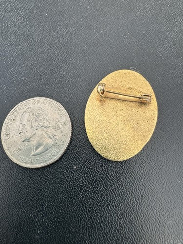 GFWC General Federation Women's Club President Lapel Pin Oval Texas Bluebonnets