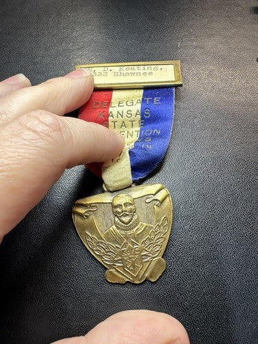 1930 Knights of Columbus Convention Medal Kansas Delegate