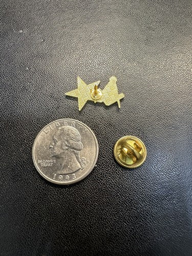 Vintage ORDER OF EASTERN STAR & MASON Logo Symbols Lapel Pin Masonic