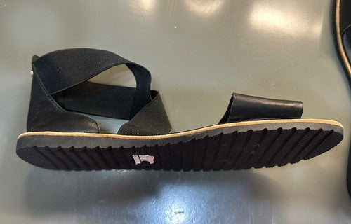 Sorel Womens Black Leather Elastic Gladiator Sandals Size US 10.5