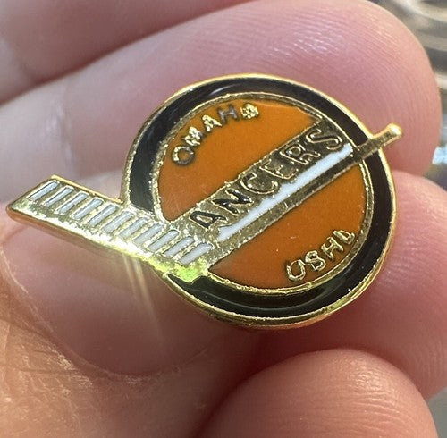 Rare Vintage USHL Omaha Lancers Logo Souvenir Pin