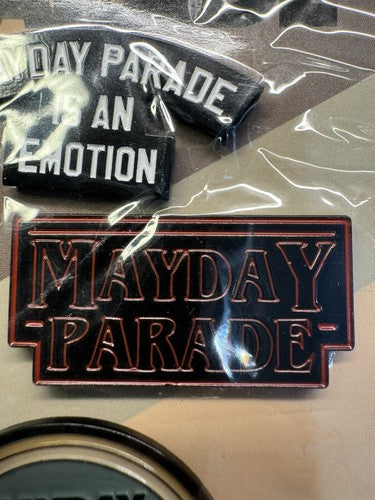 MAYDAY PARADE Is An Emotion 3 Piece Enamel Pins - Excellent!