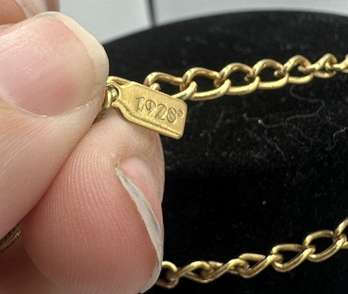 1928 Layered Domed Pendant Necklace With Locket