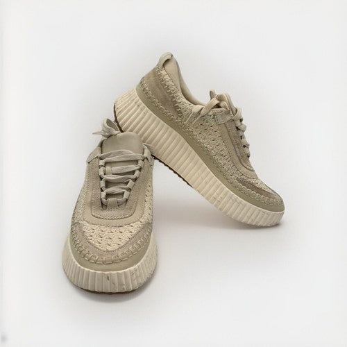 Dolce Vita Dolen Sneaker Women’s Size 7.5 Ivory Crochet Look